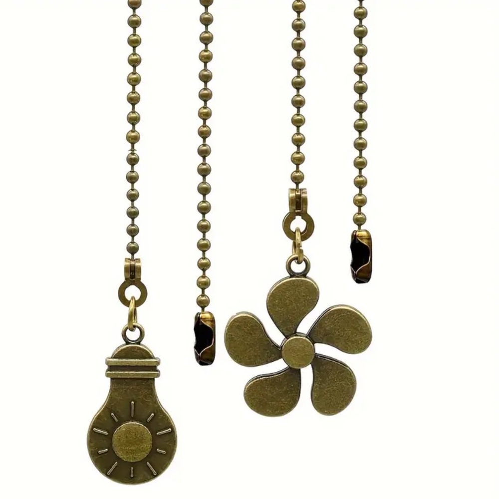 Fan Pulls for Ceiling Fan and Light, NEW, Bronze Color, Nice Gift Item 🎁